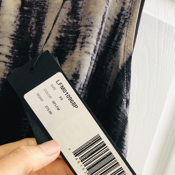 NWT Black/beige ombré symmetrical hem line dress - Picture 5 of 8